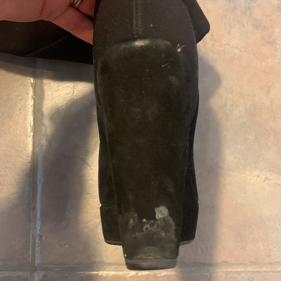 Stuart Weitzman - Womens Suede Over The Knee Wedge Heel Boots - Picture 6 of 9